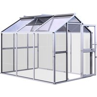 KGT Gewächshaus »Galant«, BxLxH: 2,16 x 3,08 x 2,38 m, 6,65 m², abschließbar – grau KGT Gewächshaus »Galant«, BxLxH: 2,16 x 3,08 x 2,38 m, 6,65 m², abschließbar – grau