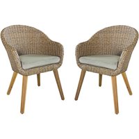 GARDEN PLEASURE Gartenstuhl »Carson«, BxHxL: 66 x 84 x 62 cm – braun GARDEN PLEASURE Gartenstuhl »Carson«, BxHxL: 66 x 84 x 62 cm – braun