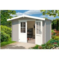 LASITA MAJA Gartenhaus »Baltimore«, BxHxT: 324 x 222,3 x 290 cm (Außenmaße inkl. Dachüberstand), Holz – grau LASITA MAJA Gartenhaus »Baltimore«, BxHxT: 324 x 222,3 x 290 cm (Außenmaße inkl. Dachüberstand), Holz – grau