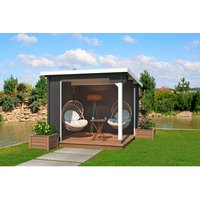 LASITA MAJA Gartenhaus »Buffalo«, BxHxT: 315 x 245,1 x 323,9 cm (Außenmaße inkl. Dachüberstand), Holz - grau | Fichte | 7,26 m² LASITA MAJA Gartenhaus »Buffalo«, BxHxT: 315 x 245,1 x 323,9 cm (Außenmaße inkl. Dachüberstand), Holz - grau | Fichte | 7,26 m²