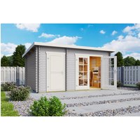 LASITA MAJA Gartenhaus »Belmont«, BxHxT: 420 x 222,3 x 288,38 cm (Außenmaße inkl. Dachüberstand), Holz – grau LASITA MAJA Gartenhaus »Belmont«, BxHxT: 420 x 222,3 x 288,38 cm (Außenmaße inkl. Dachüberstand), Holz – grau