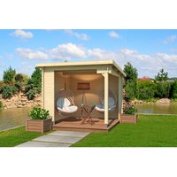 LASITA MAJA Gartenhaus »Buffalo«, BxHxT: 315 x 245,1 x 323,9 cm (Außenmaße inkl. Dachüberstand), Holz – beige LASITA MAJA Gartenhaus »Buffalo«, BxHxT: 315 x 245,1 x 323,9 cm (Außenmaße inkl. Dachüberstand), Holz – beige
