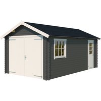 LASITA MAJA Garage »Dillon«, Außenmaße BxHxT: 339,9 cmx273,6 cmx580, holz – grau LASITA MAJA Garage »Dillon«, Außenmaße BxHxT: 339,9 cmx273,6 cmx580, holz – grau