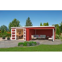 LASITA MAJA Gartenhaus »New Orleans«, BxHxT: 390 x 222,3 x 359,1 cm (Außenmaße inkl. Dachüberstand), Holz – rot LASITA MAJA Gartenhaus »New Orleans«, BxHxT: 390 x 222,3 x 359,1 cm (Außenmaße inkl. Dachüberstand), Holz – rot