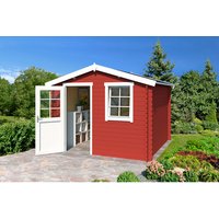 LASITA MAJA Gartenhaus »Nina«, BxHxT: 307,2 x 233,7 x 195 cm (Außenmaße inkl. Dachüberstand), Holz - rot | Fichte | 4,56 m² LASITA MAJA Gartenhaus »Nina«, BxHxT: 307,2 x 233,7 x 195 cm (Außenmaße inkl. Dachüberstand), Holz - rot | Fichte | 4,56 m²