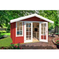 LASITA MAJA Gartenhaus »Robin«, BxHxT: 381,3 x 245,1 x 358 cm (Außenmaße inkl. Dachüberstand), Holz – rot LASITA MAJA Gartenhaus »Robin«, BxHxT: 381,3 x 245,1 x 358 cm (Außenmaße inkl. Dachüberstand), Holz – rot