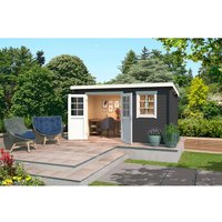 LASITA MAJA Gartenhaus »Amira«, BxHxT:  400 x 210,9 x 213,1 cm (AuĂenmaĂe inkl. DachĂŒberstand),  Holz - grau |  Fichte  |  6,34 m² LASITA MAJA Gartenhaus »Amira«, BxHxT:  400 x 210,9 x 213,1 cm (AuĂenmaĂe inkl. DachĂŒberstand),  Holz - grau |  Fichte  |  6,34 m²