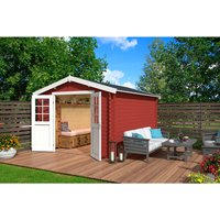 LASITA MAJA Gartenhaus »Norah«, BxHxT: 307,2 x 233,7 x 400 cm (Außenmaße inkl. Dachüberstand), Holz – rot LASITA MAJA Gartenhaus »Norah«, BxHxT: 307,2 x 233,7 x 400 cm (Außenmaße inkl. Dachüberstand), Holz – rot