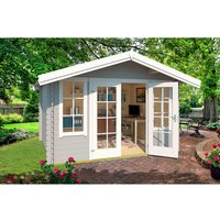 LASITA MAJA Gartenhaus »Robin«, BxHxT: 381,3 x 245,1 x 358 cm (Außenmaße inkl. Dachüberstand), Holz – grau LASITA MAJA Gartenhaus »Robin«, BxHxT: 381,3 x 245,1 x 358 cm (Außenmaße inkl. Dachüberstand), Holz – grau