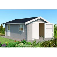 LASITA MAJA Ferienhaus »Yarik«, BxHxT: 473,7 x 273,6 x 583 cm (Außenmaße inkl. Dachüberstand), Holz – grau | Fichte | 19,79 m² LASITA MAJA Ferienhaus »Yarik«, BxHxT: 473,7 x 273,6 x 583 cm (Außenmaße inkl. Dachüberstand), Holz – grau | Fichte | 19,79 m²