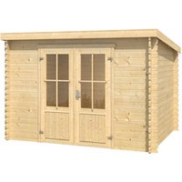 LASITA MAJA Gartenhaus »Atlanta«, BxHxT: 312 x 210,9 x 258,7 cm (Außenmaße inkl. Dachüberstand), Holz – beige LASITA MAJA Gartenhaus »Atlanta«, BxHxT: 312 x 210,9 x 258,7 cm (Außenmaße inkl. Dachüberstand), Holz – beige