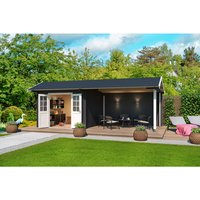 LASITA MAJA Gartenhaus »New york«, BxHxT: 389,3 x 273,6 x 389,3 cm (Außenmaße inkl. Dachüberstand), Holz – schwarz LASITA MAJA Gartenhaus »New york«, BxHxT: 389,3 x 273,6 x 389,3 cm (Außenmaße inkl. Dachüberstand), Holz – schwarz