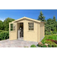 LASITA MAJA Gartenhaus »Nina«, BxHxT: 307,2 x 233,7 x 195 cm (Außenmaße inkl. Dachüberstand), Holz - beige | Fichte | 4,56 m² LASITA MAJA Gartenhaus »Nina«, BxHxT: 307,2 x 233,7 x 195 cm (Außenmaße inkl. Dachüberstand), Holz - beige | Fichte | 4,56 m²