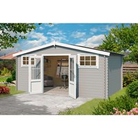 LASITA MAJA Gartenhaus »Washington«, BxHxT: 518,6 x 245,1 x 396 cm (Außenmaße inkl. Dachüberstand), Holz – grau LASITA MAJA Gartenhaus »Washington«, BxHxT: 518,6 x 245,1 x 396 cm (Außenmaße inkl. Dachüberstand), Holz – grau
