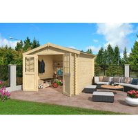 LASITA MAJA Gartenhaus »Norah«, BxHxT: 307,2 x 233,7 x 295 cm (Außenmaße inkl. Dachüberstand), Holz – beige LASITA MAJA Gartenhaus »Norah«, BxHxT: 307,2 x 233,7 x 295 cm (Außenmaße inkl. Dachüberstand), Holz – beige