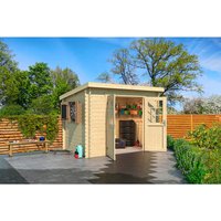 LASITA MAJA Gartenhaus »San Jose«, BxHxT:  295 x 210,9 x 213,1 cm (AuĂenmaĂe inkl. DachĂŒberstand),  Holz - beige |  Fichte  |  4,56 m² LASITA MAJA Gartenhaus »San Jose«, BxHxT:  295 x 210,9 x 213,1 cm (AuĂenmaĂe inkl. DachĂŒberstand),  Holz - beige |  Fichte  |  4,56 m²