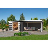 LASITA MAJA Gartenhaus »New Orleans«, BxHxT: 390 x 222,3 x 359,1 cm (Außenmaße inkl. Dachüberstand), Holz - grau | Fichte | 22,85 m² LASITA MAJA Gartenhaus »New Orleans«, BxHxT: 390 x 222,3 x 359,1 cm (Außenmaße inkl. Dachüberstand), Holz - grau | Fichte | 22,85 m²