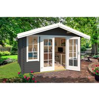 LASITA MAJA Gartenhaus »Robin«, BxHxT: 381,3 x 245,1 x 358 cm (Außenmaße inkl. Dachüberstand), Holz – grau LASITA MAJA Gartenhaus »Robin«, BxHxT: 381,3 x 245,1 x 358 cm (Außenmaße inkl. Dachüberstand), Holz – grau