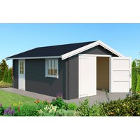 LASITA MAJA Ferienhaus »Yarik«, BxHxT: 473,7 x 273,6 x 583 cm (Außenmaße inkl. Dachüberstand), Holz – grau | Fichte | 19,79 m² LASITA MAJA Ferienhaus »Yarik«, BxHxT: 473,7 x 273,6 x 583 cm (Außenmaße inkl. Dachüberstand), Holz – grau | Fichte | 19,79 m²