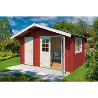 LASITA MAJA Gartenhaus »Keila«, BxHxT: 426,6 x 256,5 x 340 cm (Außenmaße inkl. Dachüberstand), Holz - rot | Fichte | 9,15 m² LASITA MAJA Gartenhaus »Keila«, BxHxT: 426,6 x 256,5 x 340 cm (Außenmaße inkl. Dachüberstand), Holz - rot | Fichte | 9,15 m²