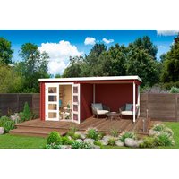 LASITA MAJA Gartenhaus »Long Beach«, BxHxT:  210 x 216,6 x 254,9 cm (Außenmaße inkl. Dachüberstand),  Holz – rot LASITA MAJA Gartenhaus »Long Beach«, BxHxT:  210 x 216,6 x 254,9 cm (Außenmaße inkl. Dachüberstand),  Holz – rot