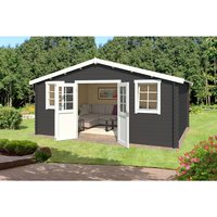 LASITA MAJA Gartenhaus »Udo«, BxHxT: 522,4 x 256,5 x 400 cm (Außenmaße inkl. Dachüberstand), Holz – grau LASITA MAJA Gartenhaus »Udo«, BxHxT: 522,4 x 256,5 x 400 cm (Außenmaße inkl. Dachüberstand), Holz – grau