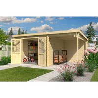 LASITA MAJA Gartenhaus »Tampa«, BxHxT:  302 x 210,9 x 319 cm (Außenmaße inkl. Dachüberstand),  Holz – beige LASITA MAJA Gartenhaus »Tampa«, BxHxT:  302 x 210,9 x 319 cm (Außenmaße inkl. Dachüberstand),  Holz – beige