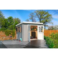 LASITA MAJA Gartenhaus »San Jose«, BxHxT: 295 x 210,9 x 213,1 cm (Außenmaße inkl. Dachüberstand), Holz – grau LASITA MAJA Gartenhaus »San Jose«, BxHxT: 295 x 210,9 x 213,1 cm (Außenmaße inkl. Dachüberstand), Holz – grau