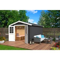 LASITA MAJA Gartenhaus »Norah«, BxHxT: 307,2 x 233,7 x 400 cm (Außenmaße inkl. Dachüberstand), Holz – grau LASITA MAJA Gartenhaus »Norah«, BxHxT: 307,2 x 233,7 x 400 cm (Außenmaße inkl. Dachüberstand), Holz – grau