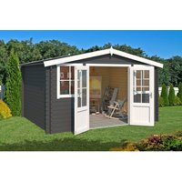 LASITA MAJA Gartenhaus »Dallas«, BxHxT: 410,9 x 233,7 x 312 cm (Außenmaße inkl. Dachüberstand), Holz - grau | Fichte | 10,61 m² LASITA MAJA Gartenhaus »Dallas«, BxHxT: 410,9 x 233,7 x 312 cm (Außenmaße inkl. Dachüberstand), Holz - grau | Fichte | 10,61 m²