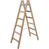 KRAUSE Sprossen-Doppelleiter »STABILO«, Anzahl Sprossen: 12, aus Holz - braun KRAUSE Sprossen-Doppelleiter »STABILO«, Anzahl Sprossen: 12, aus Holz - braun