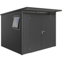 BIOHORT Gerätehaus »AvantGarde – Window Edition«, BxHxT: 260 x 218 x 260 cm (Außenmaß), Gr. A6, dunkelgrau-metallic, BIOHORT Gerätehaus »AvantGarde – Window Edition«, BxHxT: 260 x 218 x 260 cm (Außenmaß), Gr. A6, dunkelgrau-metallic,