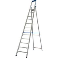 KRAUSE Stufen-Stehleiter »STABILO«, 12 Sprossen, Aluminium - silberfarben KRAUSE Stufen-Stehleiter »STABILO«, 12 Sprossen, Aluminium - silberfarben