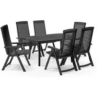 ALLIBERT Diningset »Milano«, 7-teilig, anthrazit, ohne Polster – grau Rabatt: 20 % ALLIBERT Diningset »Milano«, 7-teilig, anthrazit, ohne Polster – grau Rabatt: 20 %