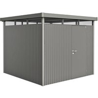 BIOHORT Gerätehaus »Highline«, Stahl, BxHxT: 275 x 222 x 235 cm (Außenmaße) – grau BIOHORT Gerätehaus »Highline«, Stahl, BxHxT: 275 x 222 x 235 cm (Außenmaße) – grau
