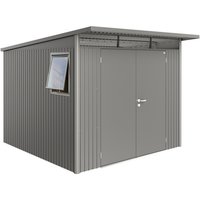 BIOHORT Gerätehaus »AvantGarde – Window Edition«, BxHxT: 260 x 217 x 300 cm (Außenmaß), Gr. A7, quarzgrau-metallic, BIOHORT Gerätehaus »AvantGarde – Window Edition«, BxHxT: 260 x 217 x 300 cm (Außenmaß), Gr. A7, quarzgrau-metallic,