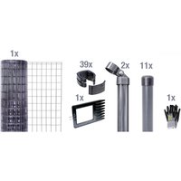 Gust. Alberts GmbH & Co. KG Set Maschendrahtzaun zum Einbetonieren »Fix-Clip Pro«, Breite: 2500cm, anthrazit – schwarz Rabatt: 20 % Gust. Alberts GmbH & Co. KG Set Maschendrahtzaun zum Einbetonieren »Fix-Clip Pro«, Breite: 2500cm, anthrazit – schwarz Rabatt: 20 %