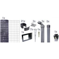 Gust. Alberts GmbH & Co. KG Set Maschendrahtzaun mit Bodenhülse »Fix-Clip Pro«, Breite: 1000cm, anthrazit – schwarz Rabatt: 20 % Gust. Alberts GmbH & Co. KG Set Maschendrahtzaun mit Bodenhülse »Fix-Clip Pro«, Breite: 1000cm, anthrazit – schwarz Rabatt: 20 %