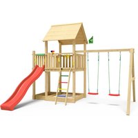JUNGLE GYM Spielturm, Holz/HDPE Polyethylen, für Kinder ab 3 Jahre bis 10 Jahre – gruen (Rabatt: 11 %) JUNGLE GYM Spielturm, Holz/HDPE Polyethylen, für Kinder ab 3 Jahre bis 10 Jahre – gruen (Rabatt: 11 %)