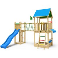 JUNGLE GYM Spielturm, Holz/HDPE Polyethylen, für Kinder ab 3 Jahre bis 10 Jahre – gruen (Rabatt: 11 %) JUNGLE GYM Spielturm, Holz/HDPE Polyethylen, für Kinder ab 3 Jahre bis 10 Jahre – gruen (Rabatt: 11 %)