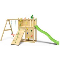 JUNGLE GYM Spielturm, Holz/HDPE Polyethylen, für Kinder ab 3 Jahre bis 10 Jahre – gruen (Rabatt: 11 %) JUNGLE GYM Spielturm, Holz/HDPE Polyethylen, für Kinder ab 3 Jahre bis 10 Jahre – gruen (Rabatt: 11 %)