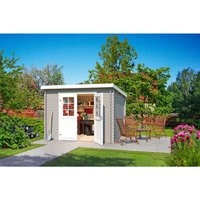 LASITA MAJA Gartenhaus »San Jose«, BxHxT: 295 x 210,9 x 268,7 cm (Außenmaße inkl. Dachüberstand), Holz – grau LASITA MAJA Gartenhaus »San Jose«, BxHxT: 295 x 210,9 x 268,7 cm (Außenmaße inkl. Dachüberstand), Holz – grau