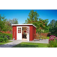 LASITA MAJA Gartenhaus »San Jose«, BxHxT: 295 x 210,9 x 268,7 cm (Außenmaße inkl. Dachüberstand), Holz – rot LASITA MAJA Gartenhaus »San Jose«, BxHxT: 295 x 210,9 x 268,7 cm (Außenmaße inkl. Dachüberstand), Holz – rot