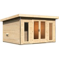 KARIBU Saunahaus »Kuusalu 2«, 369x309x229 cm – braun KARIBU Saunahaus »Kuusalu 2«, 369x309x229 cm – braun