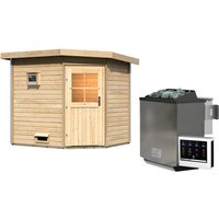 KARIBU Saunahaus »Kreslau«, 231x196x226 cm, 9 kW Bio-Ofen – braun KARIBU Saunahaus »Kreslau«, 231x196x226 cm, 9 kW Bio-Ofen – braun