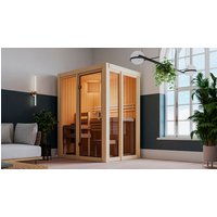 KARIBU Sauna »Juminda«, BxTxH: 155 x 122 x 198 cm, 3,6 kW Bio-Ofen mit externe Steuerung , für 2 Personen – beige KARIBU Sauna »Juminda«, BxTxH: 155 x 122 x 198 cm, 3,6 kW Bio-Ofen mit externe Steuerung , für 2 Personen – beige
