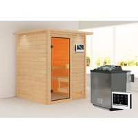 KARIBU Sauna »Sandra «, BxTxH: 173 x 191 x 159 cm, 9 kW Bio Ofen mit ext. Steuerung – braun KARIBU Sauna »Sandra «, BxTxH: 173 x 191 x 159 cm, 9 kW Bio Ofen mit ext. Steuerung – braun