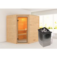 KARIBU Sauna »Elea «, BxTxH: 196 x 187 x 169 cm, 9 kW Ofen mit integr. Steuerung – braun KARIBU Sauna »Elea «, BxTxH: 196 x 187 x 169 cm, 9 kW Ofen mit integr. Steuerung – braun