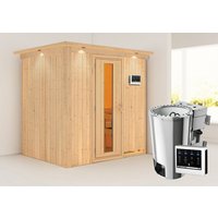KARIBU Sauna »Nikki «, BxTxH: 210 x 202 x 165 cm, 3,6 kW Bio Ofen mit ext. Steuerung – braun KARIBU Sauna »Nikki «, BxTxH: 210 x 202 x 165 cm, 3,6 kW Bio Ofen mit ext. Steuerung – braun