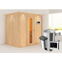 KARIBU Sauna »Nikki «, BxTxH: 210 x 202 x 165 cm, 3,6 kW Ofen mit ext. Steuerung – braun KARIBU Sauna »Nikki «, BxTxH: 210 x 202 x 165 cm, 3,6 kW Ofen mit ext. Steuerung – braun